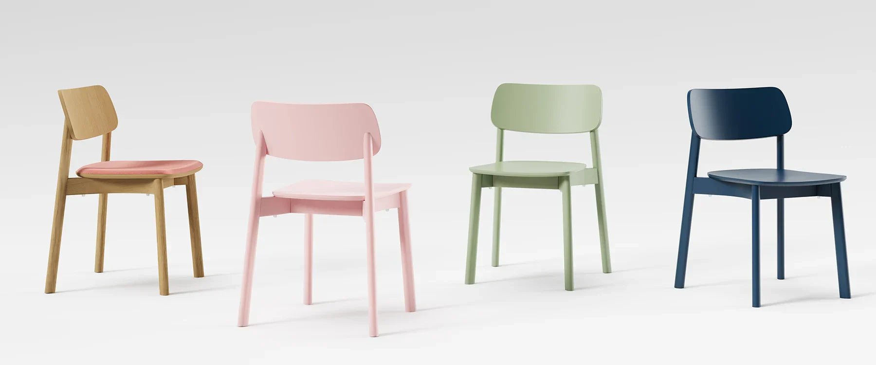 Sauvage solid timber stackable dining chair for hospitality use